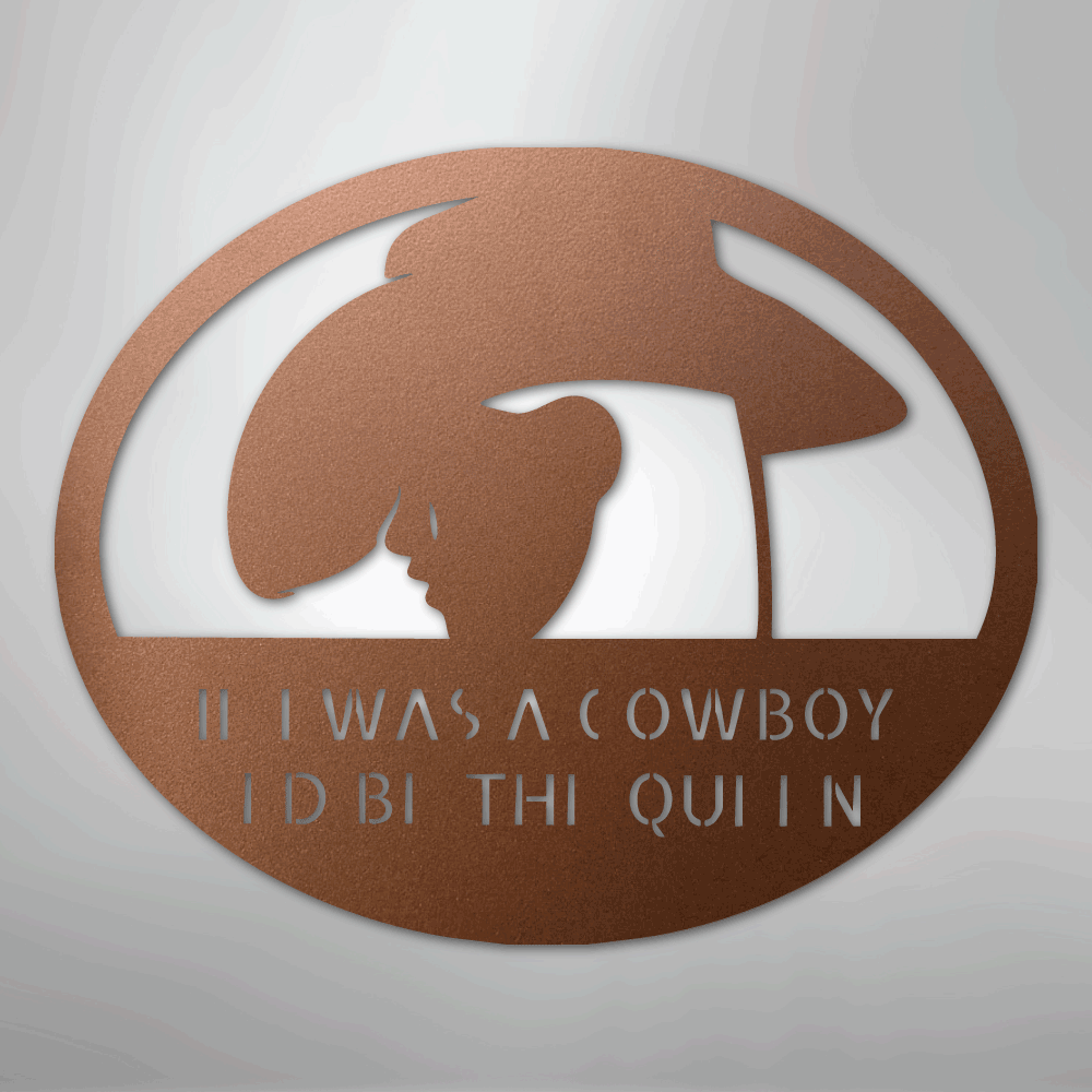 Custom Cowgirl Metal Wall Art