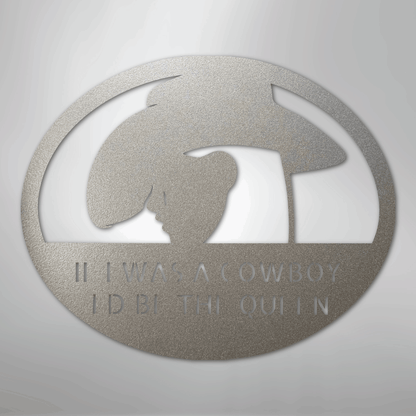 Custom Cowgirl Metal Wall Art