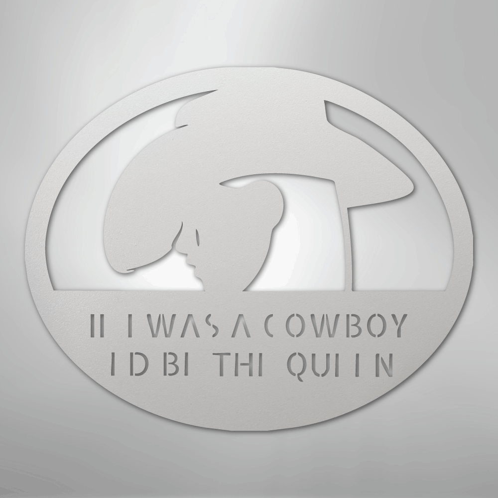 Custom Cowgirl Metal Wall Art