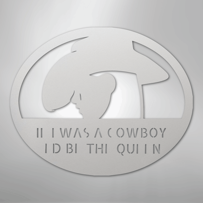 Custom Cowgirl Metal Wall Art