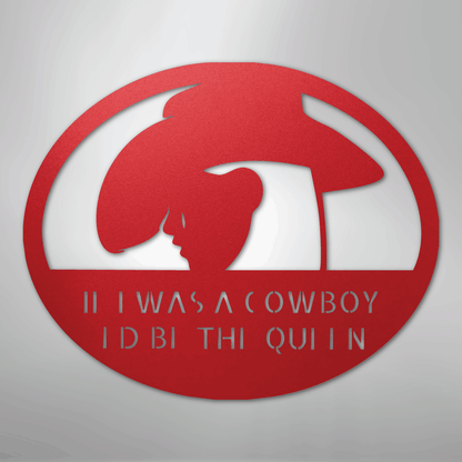 Custom Cowgirl Metal Wall Art