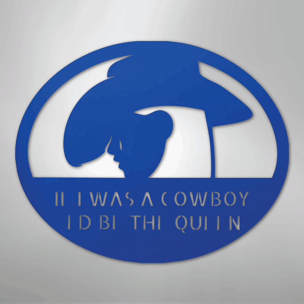 Custom Cowgirl Metal Wall Art