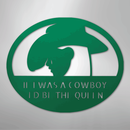 Custom Cowgirl Metal Wall Art