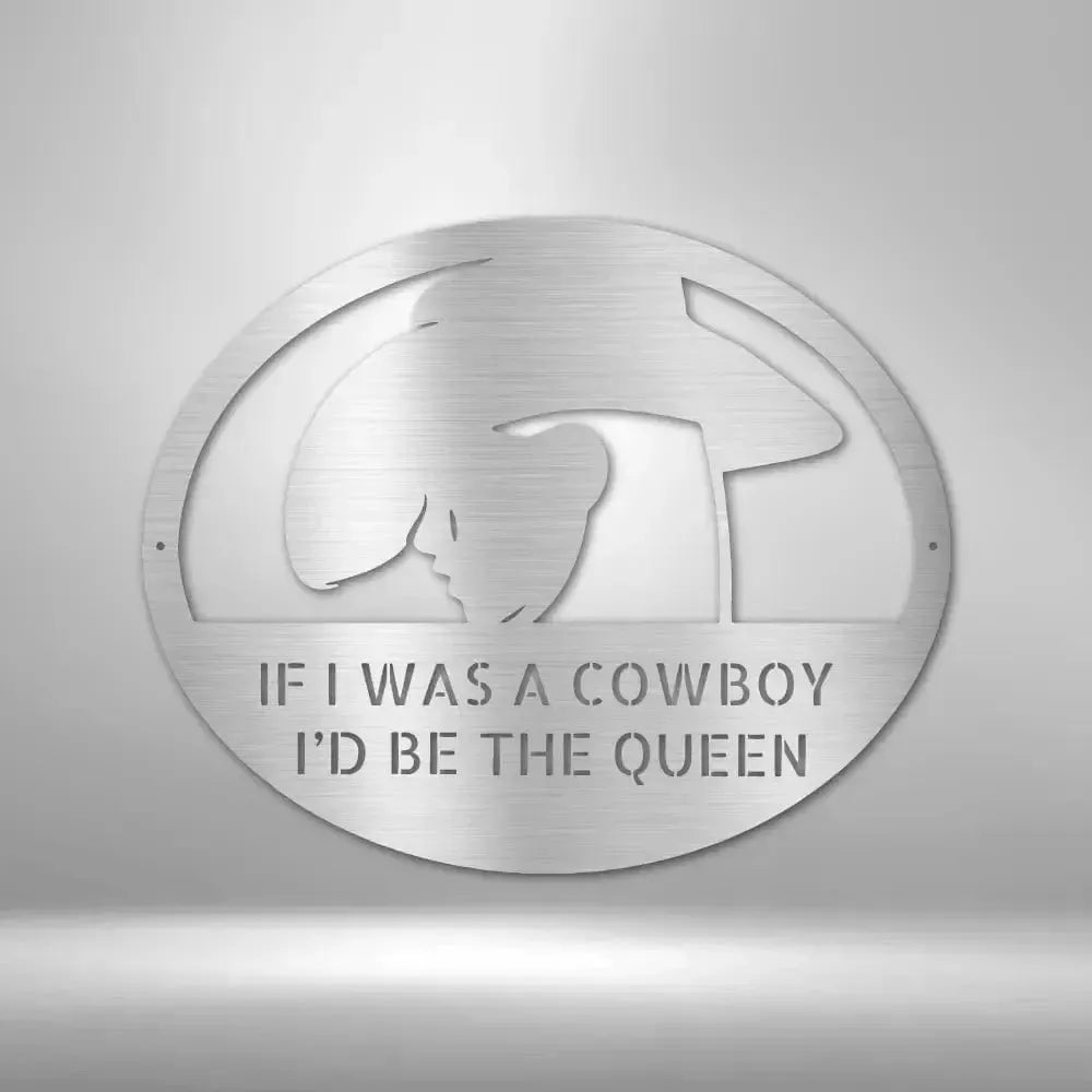 Custom Cowgirl Metal Wall Art