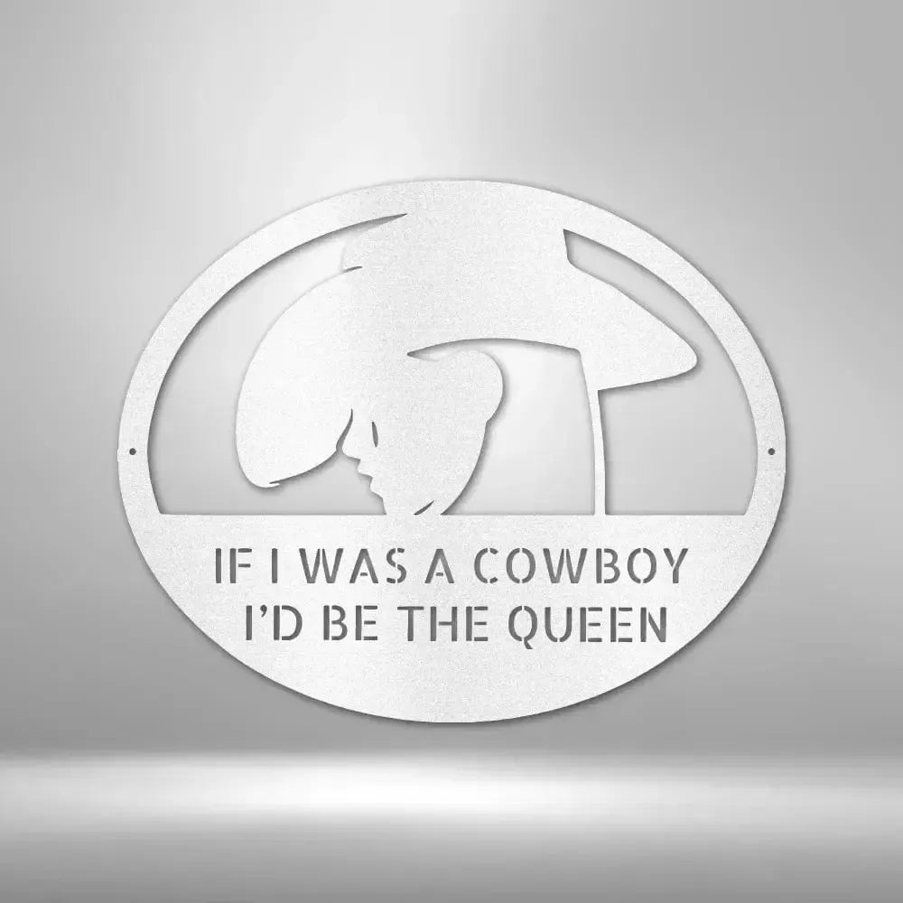 Custom Cowgirl Metal Wall Art