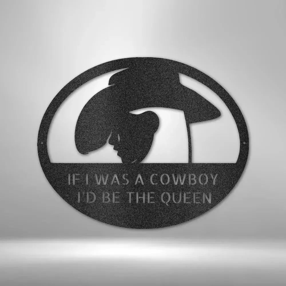 Custom Cowgirl Metal Wall Art