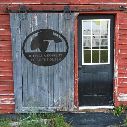 Custom Cowgirl Metal Wall Art