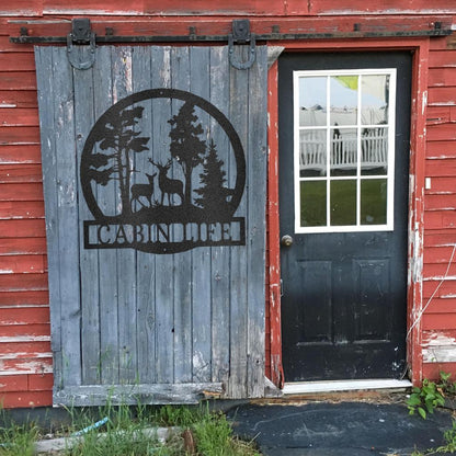 Custom Deer in the Woods - Steel Sign