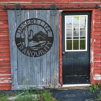 Custom Desert Life Metal Art Sign