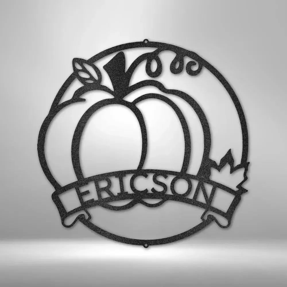 Custom Fall Harvest Metal Art Sign