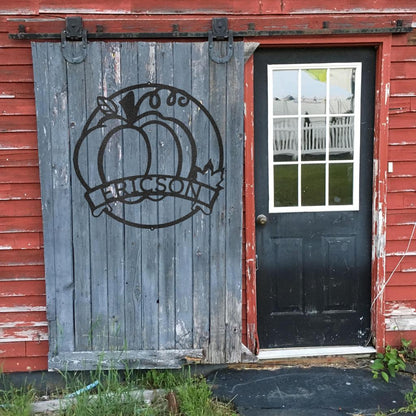 Custom Fall Harvest Metal Art Sign