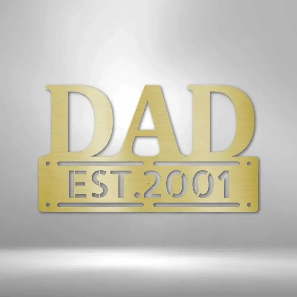 Custom Father's Day Metal Art Sign