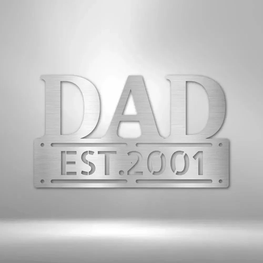 Custom Father's Day Metal Art Sign