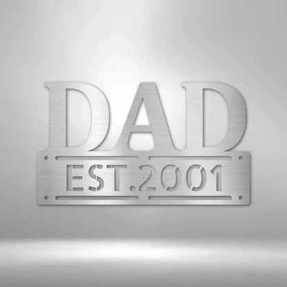 Custom Father's Day Metal Art Sign