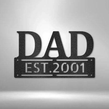 Custom Father's Day Metal Art Sign
