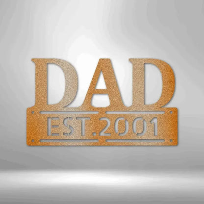 Custom Father's Day Metal Art Sign