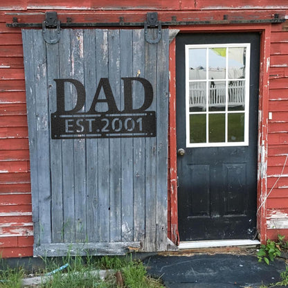 Custom Father's Day Metal Art Sign