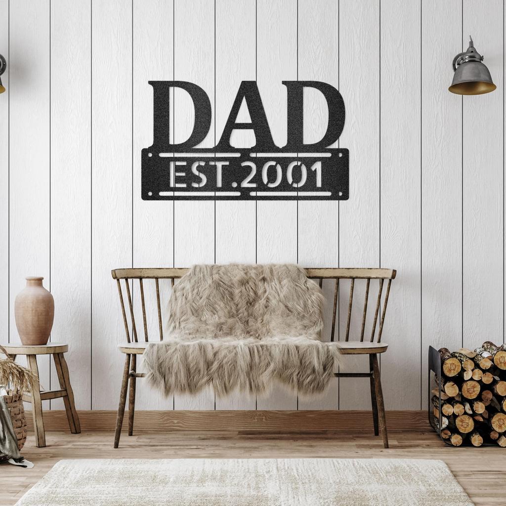 Custom Father's Day Metal Art Sign