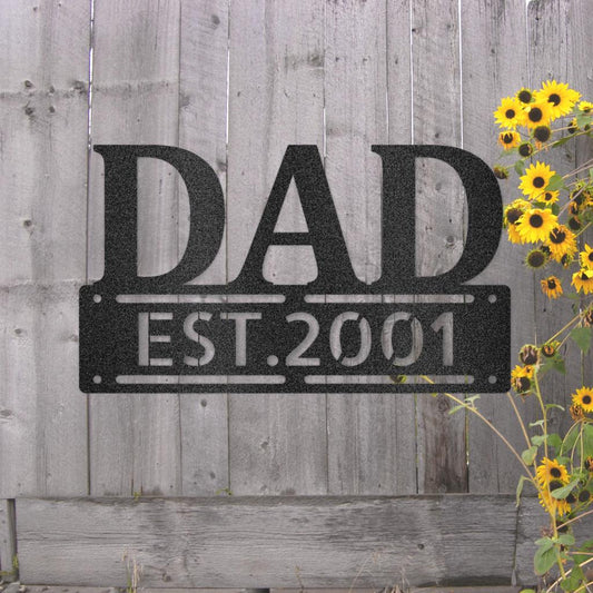 Custom Father's Day Metal Art Sign
