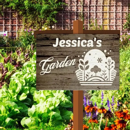 Custom Garden Silhouette Sign