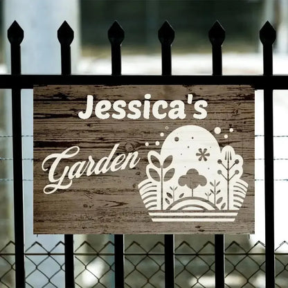 Custom Garden Silhouette Sign