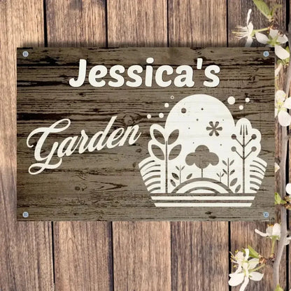 Custom Garden Silhouette Sign