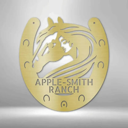 Custom Horse Owner Metal Art Sign