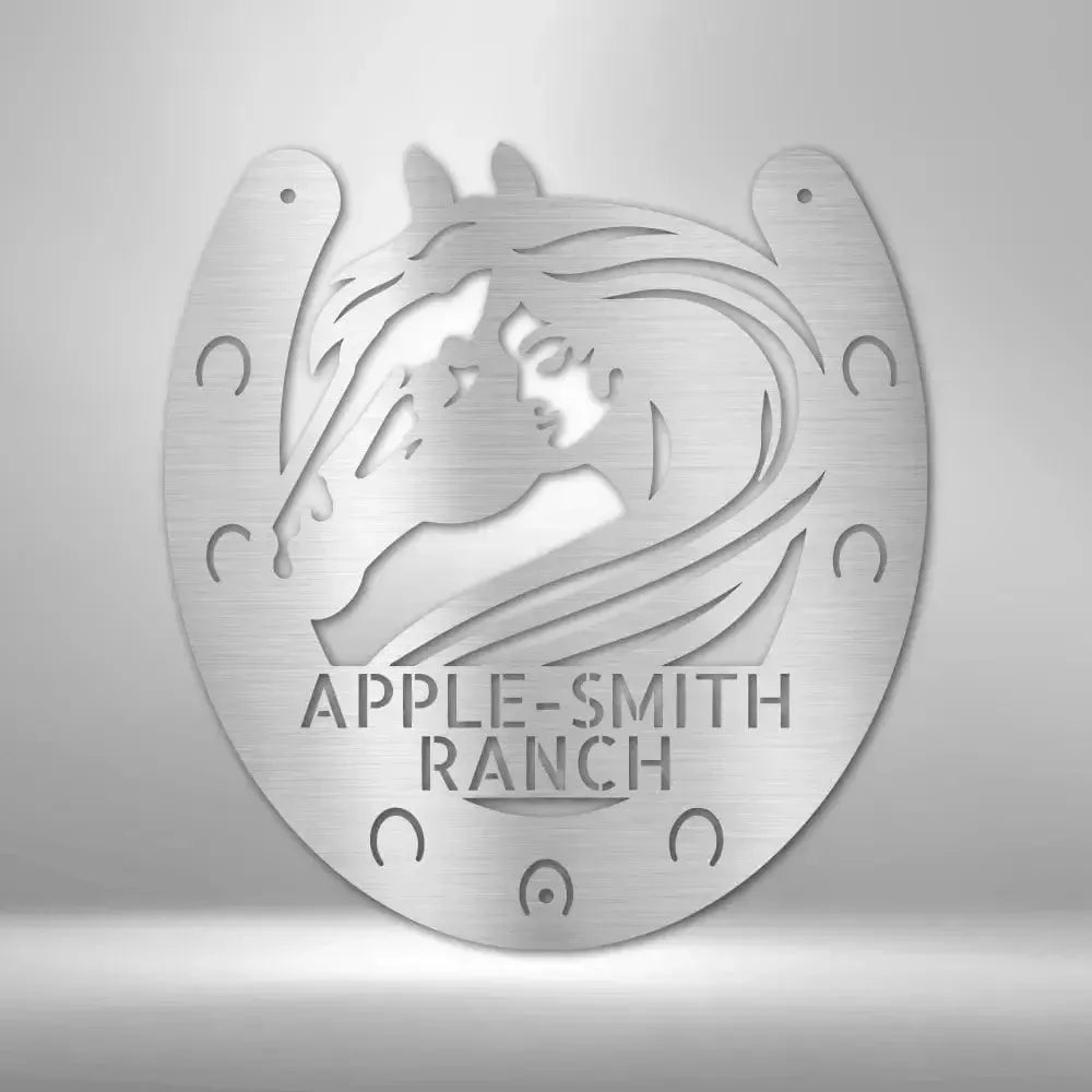 Custom Horse Owner Metal Art Sign