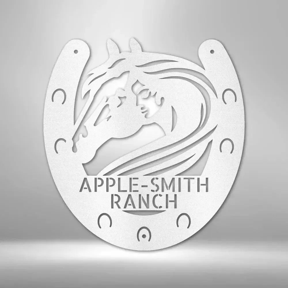 Custom Horse Owner Metal Art Sign