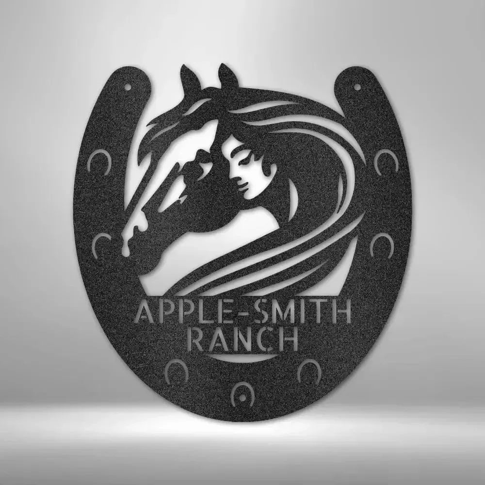 Custom Horse Owner Metal Art Sign