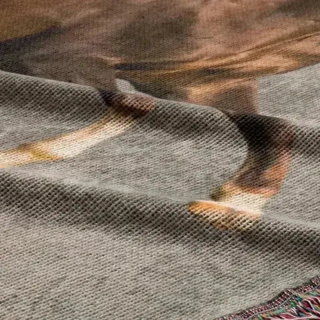 Custom Horse Photo Woven Blanket