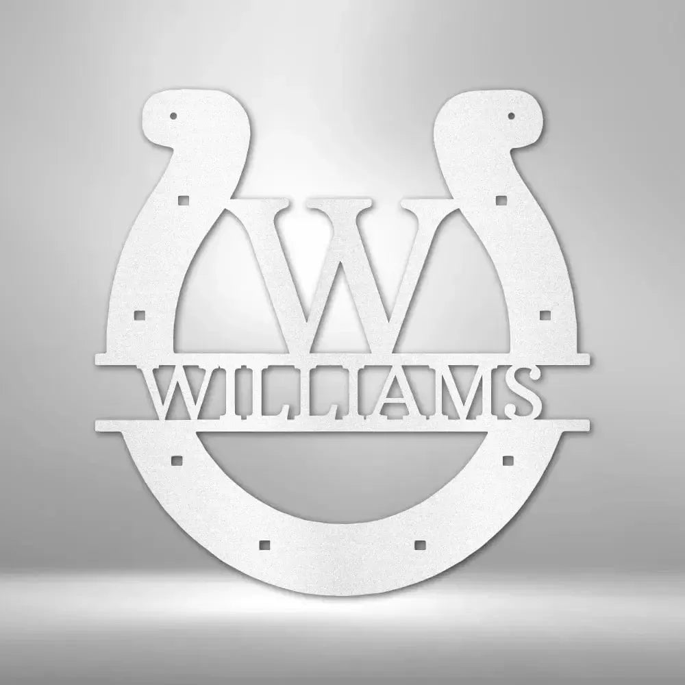Custom Horseshoe Metal Art Sign