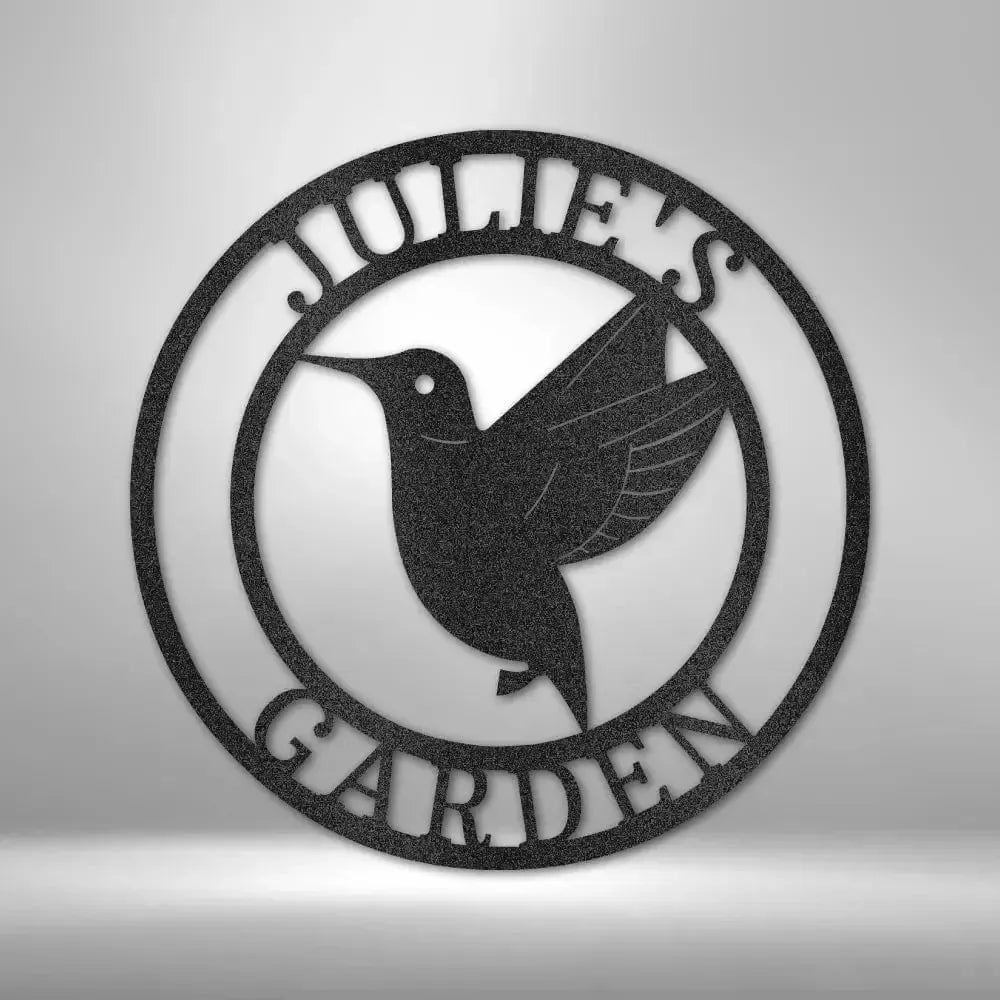 Custom Hummingbird Metal Art Sign