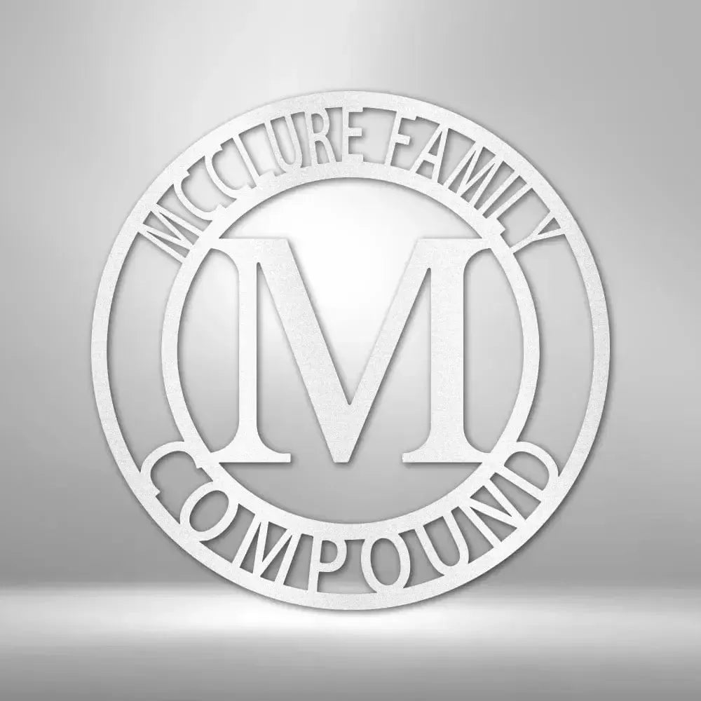 Custom Letter Family Name - Steel Sign