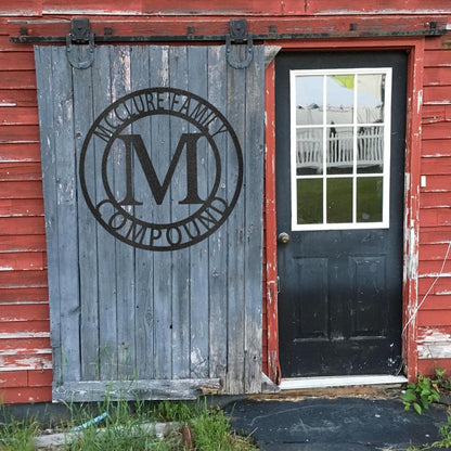Custom Letter Family Name - Steel Sign