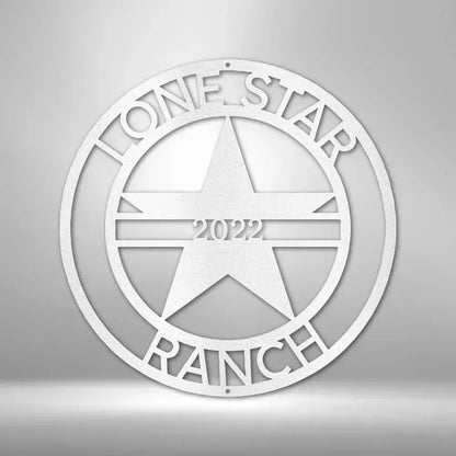Custom Lone Star Metal Art Sign