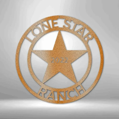 Custom LoneStar Metal Art Sign
