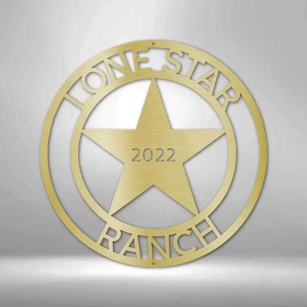 Custom LoneStar Metal Art Sign