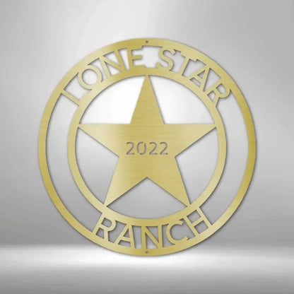 Custom LoneStar Metal Art Sign