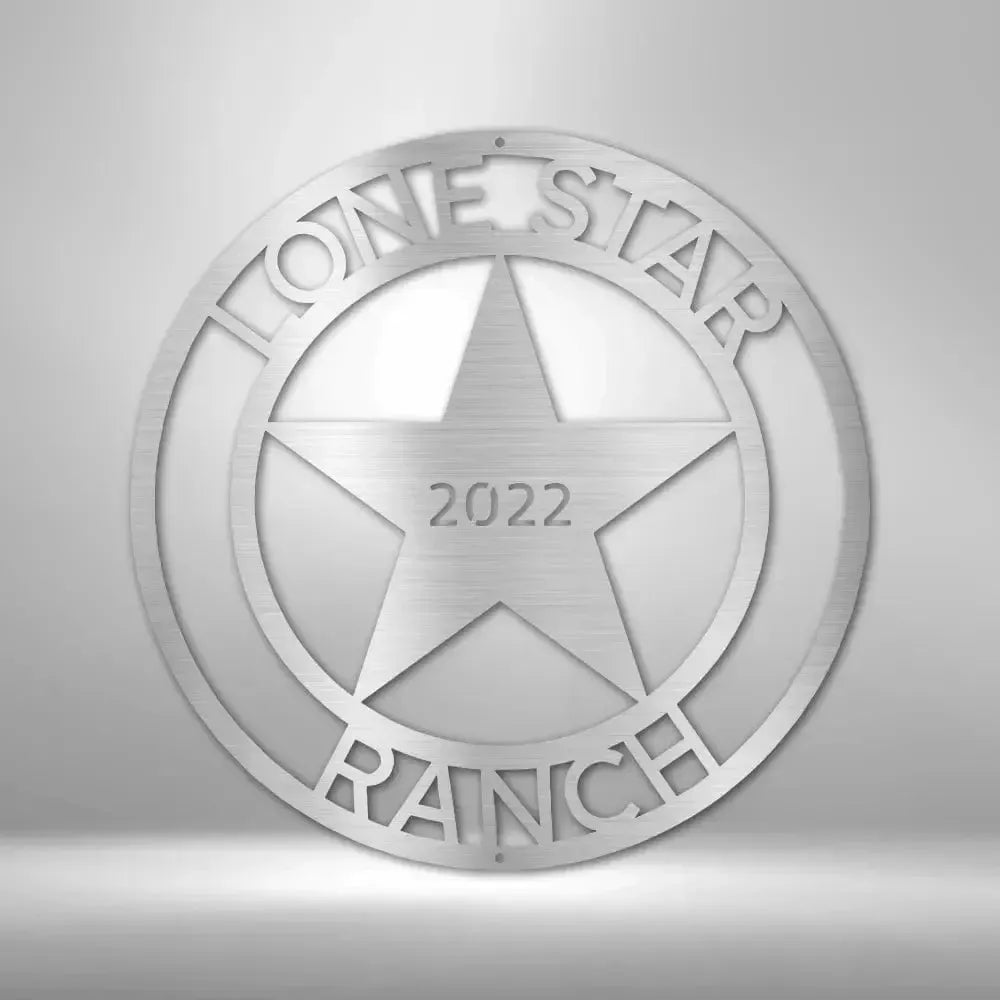 Custom LoneStar Metal Art Sign