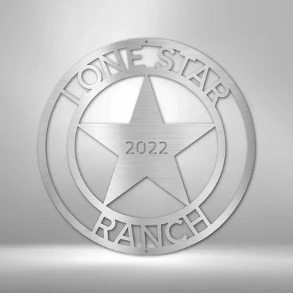Custom LoneStar Metal Art Sign
