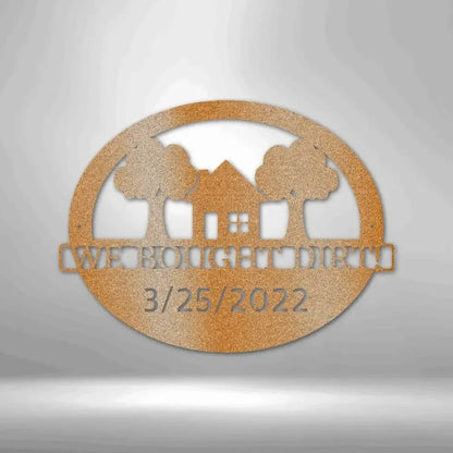 Custom New House Metal Art Sign