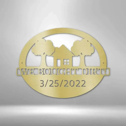 Custom New House Metal Art Sign
