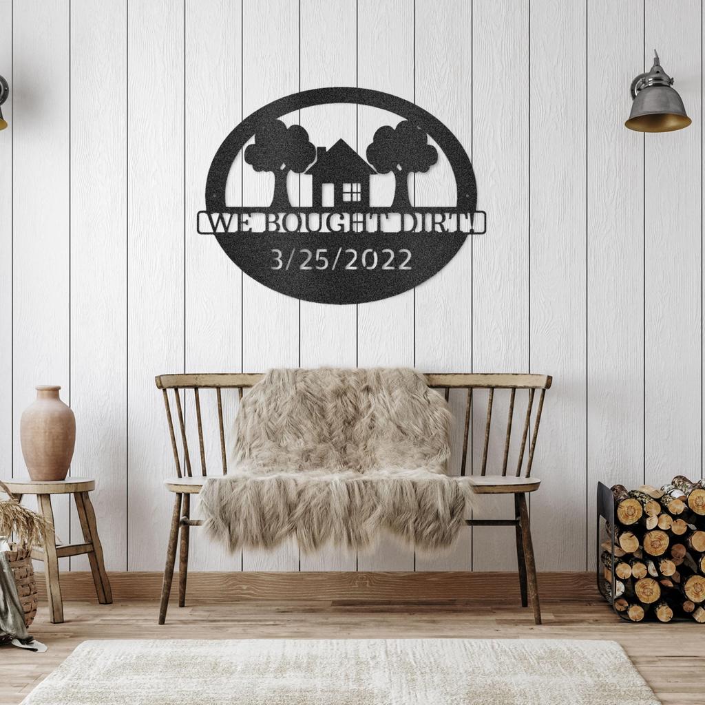 Custom New House Metal Art Sign