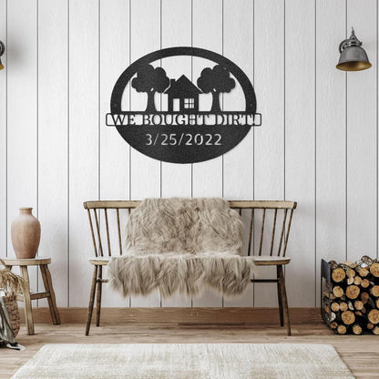 Custom New House Metal Art Sign