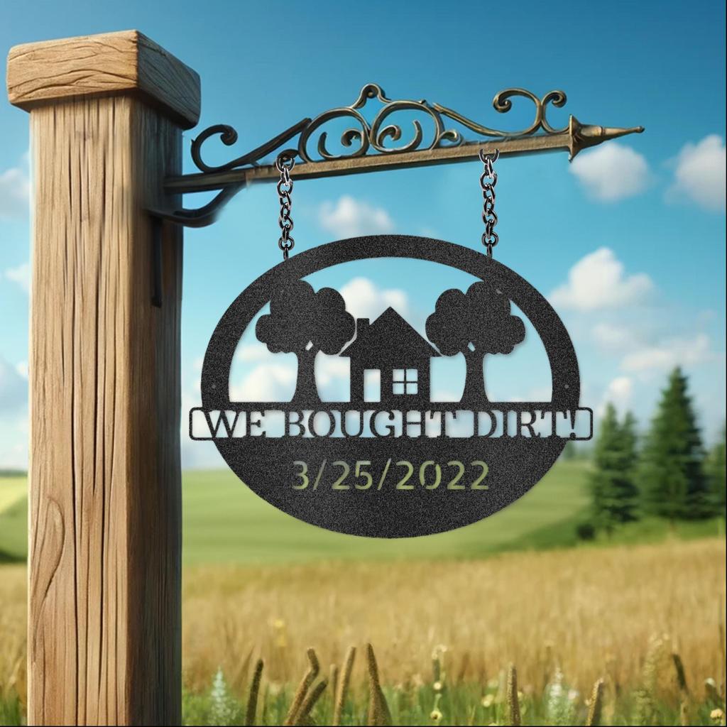 Custom New House Metal Art Sign
