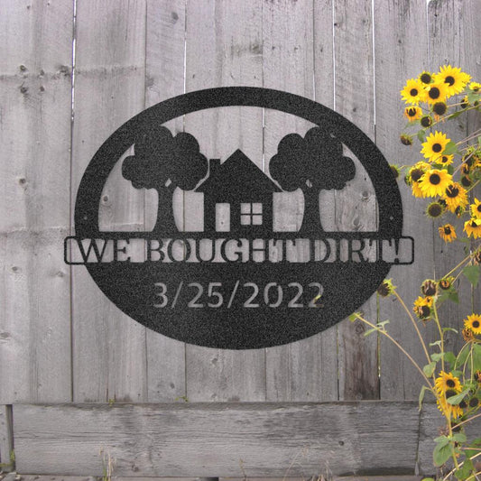 Custom New House Metal Art Sign