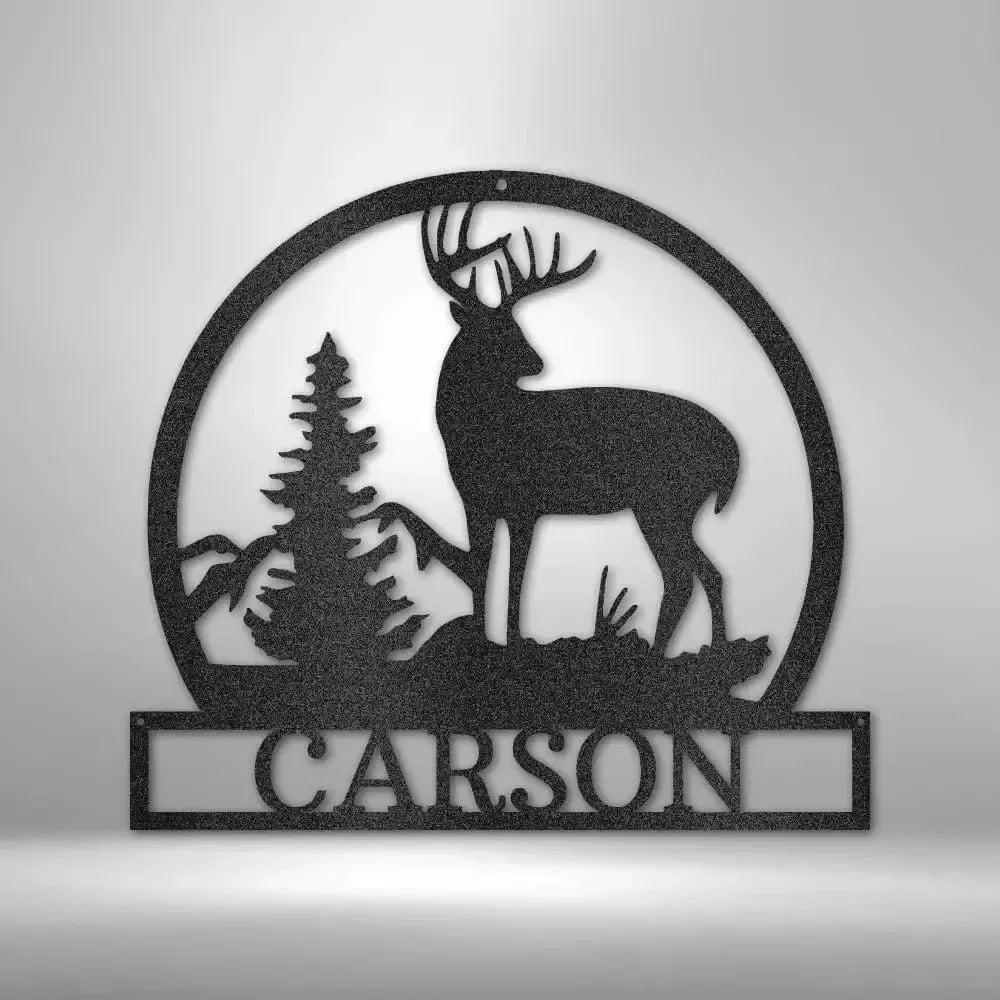 Custom Outdoor Buck Metal Art Sign