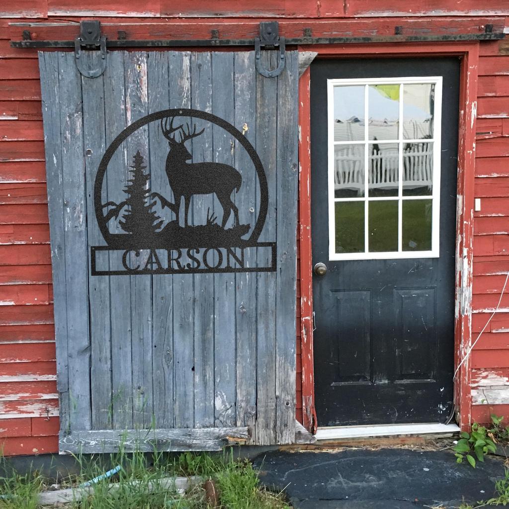 Custom Outdoor Buck Metal Art Sign