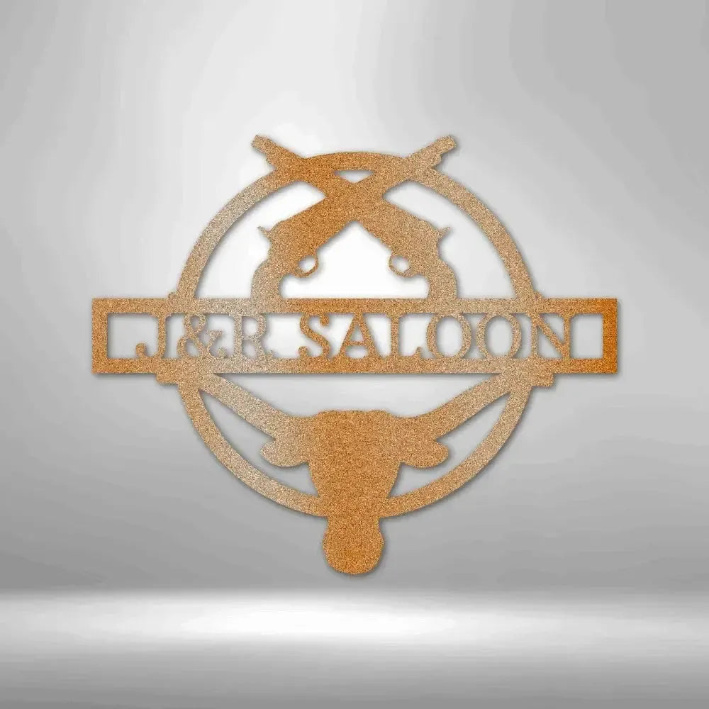 Custom Saloon Metal Art Sign